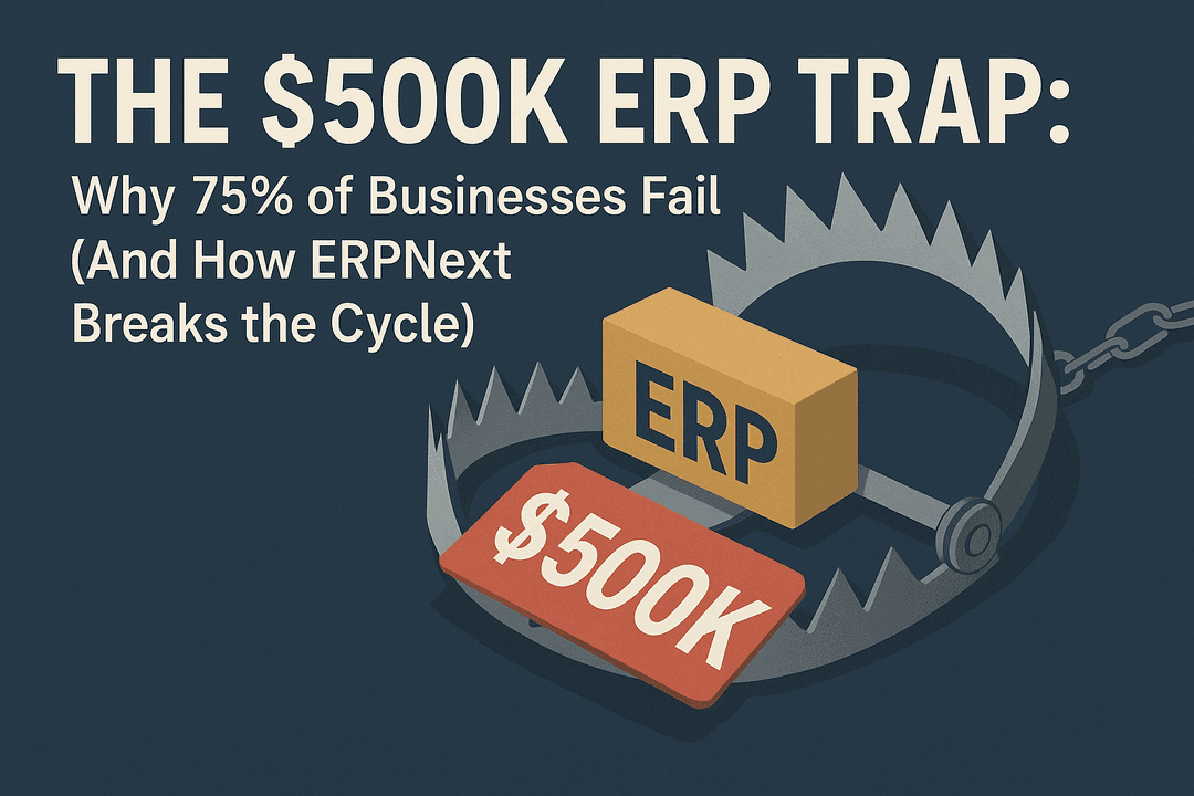 The $500K ERP Trap: Why 75% of Businesses Fail (And How ERPNext Breaks the Cycle) featured image