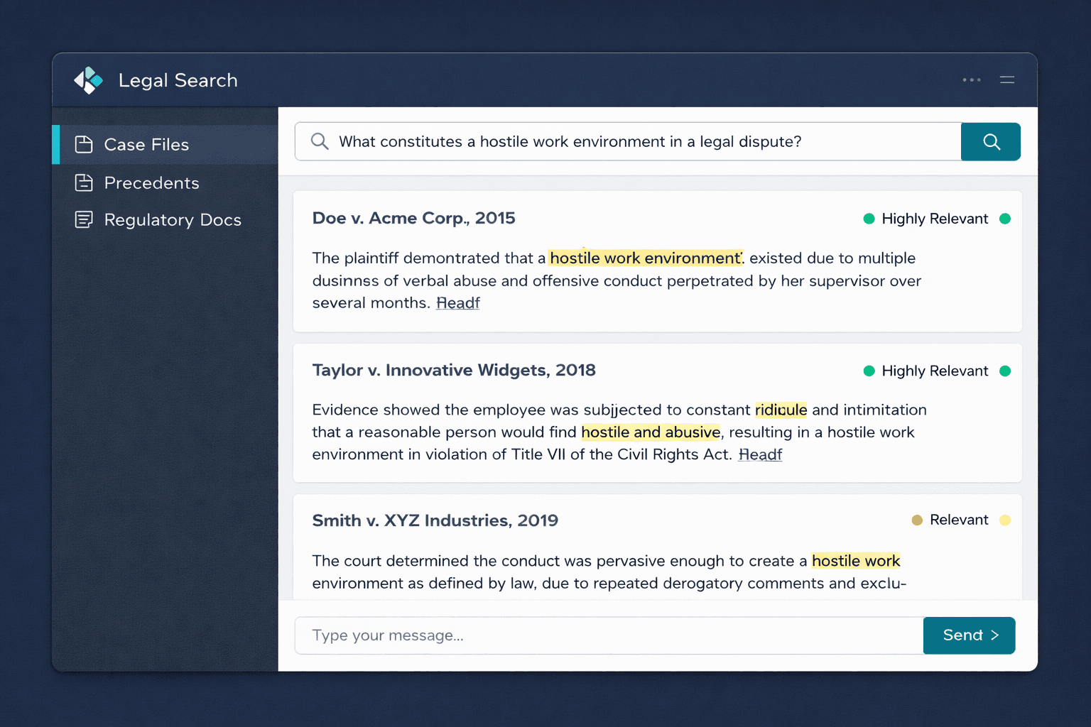 Law Firm Document Search