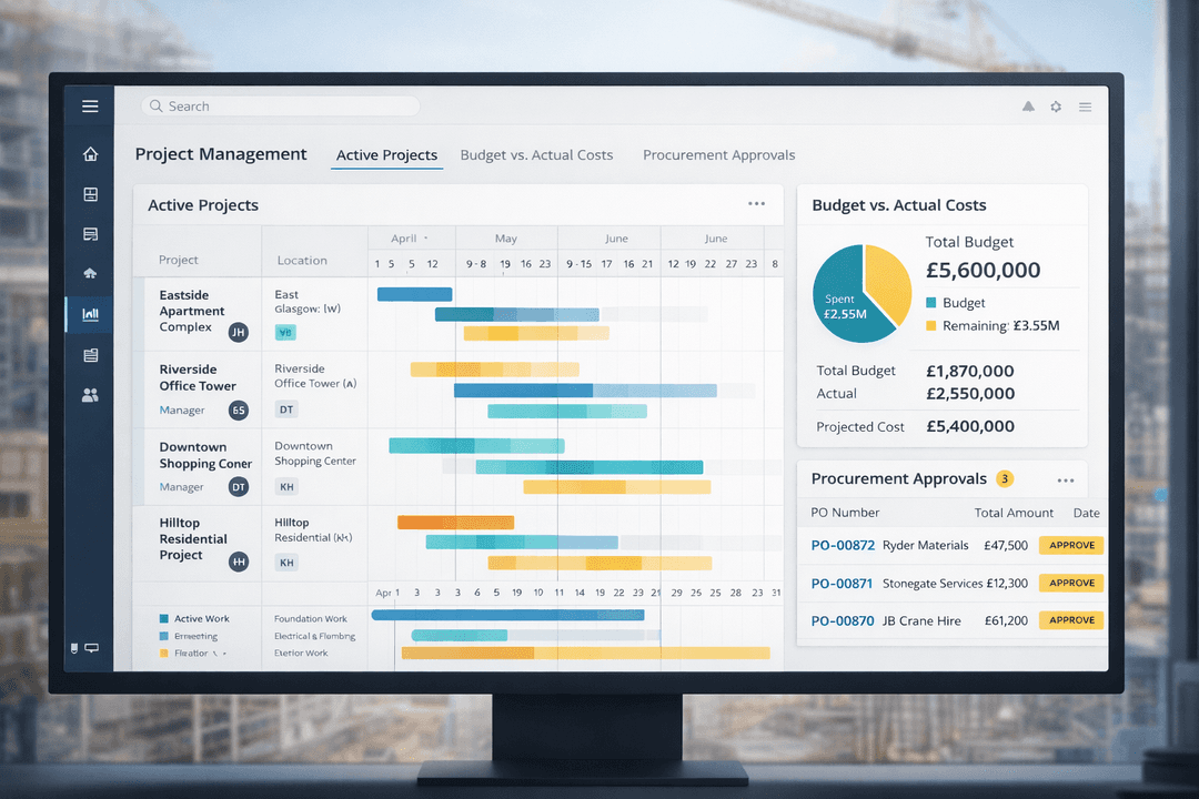 Construction Firm Gains Project Visibility and Cost Control with ERPNext case study image