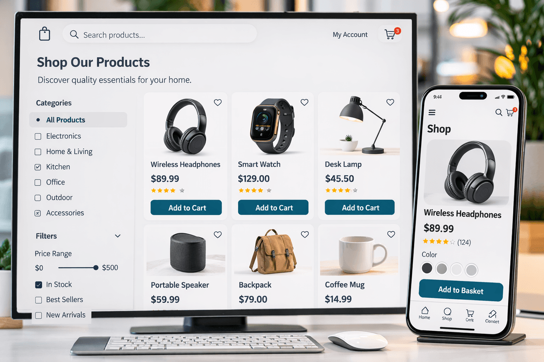 E-Commerce Platform Rebuilt for Scalability and Performance case study image