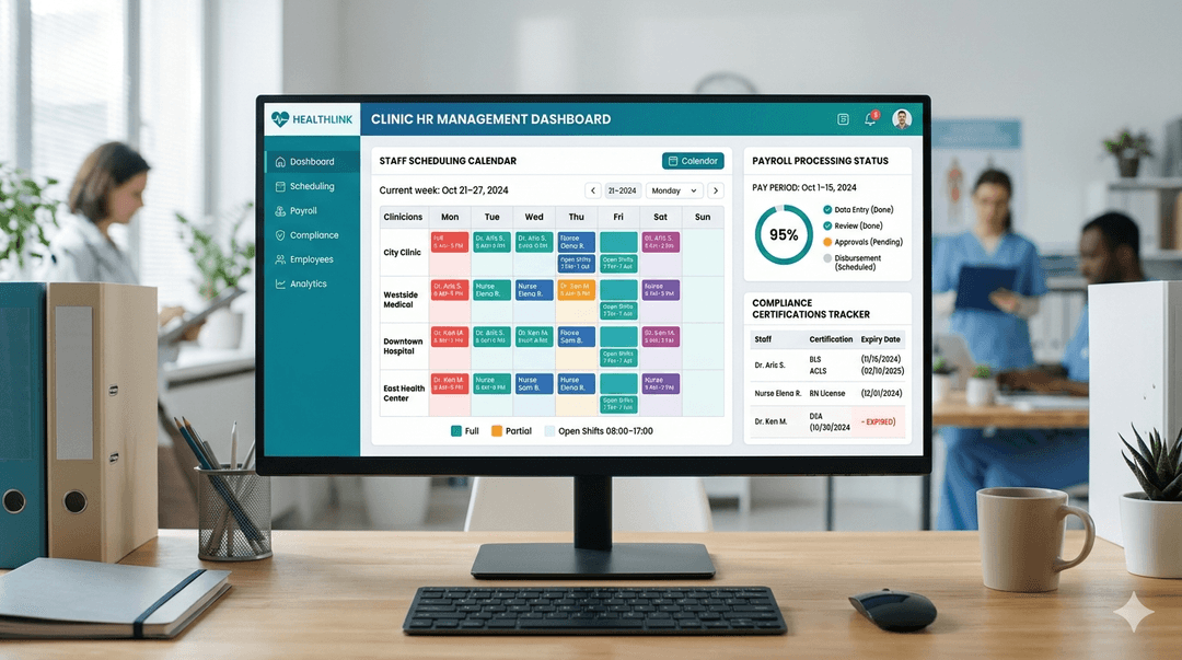 Healthcare Provider Streamlines HR and Payroll Across Multiple Clinics with ERPNext case study image
